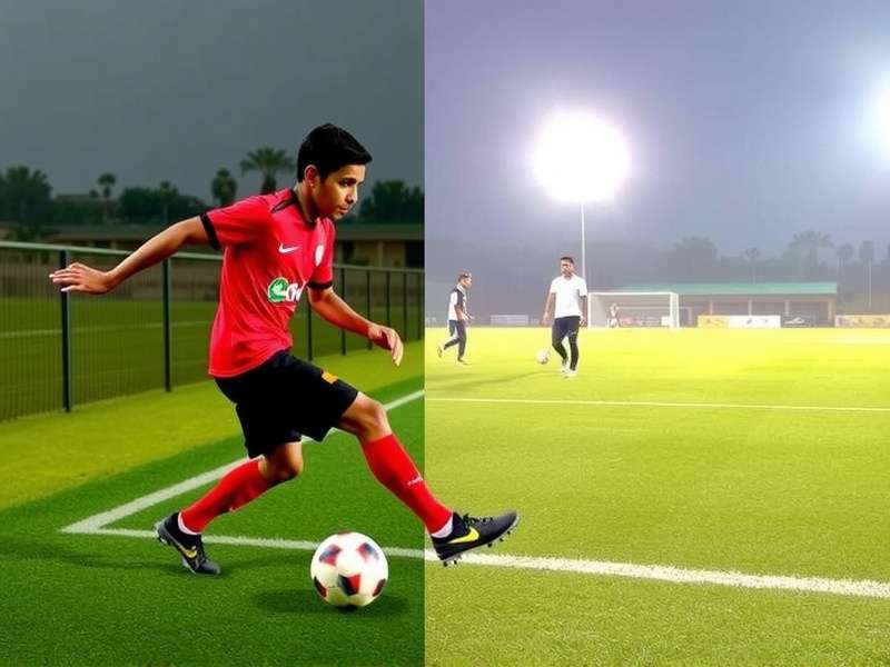 Goalkeeper training session